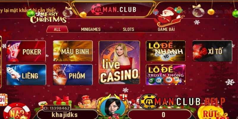Chơi xổ số may mắn tại Manclub