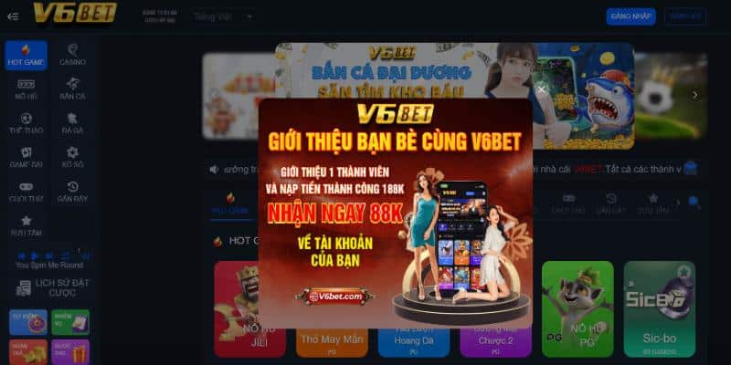 Tổng quan sân chơi cá cược V6bet